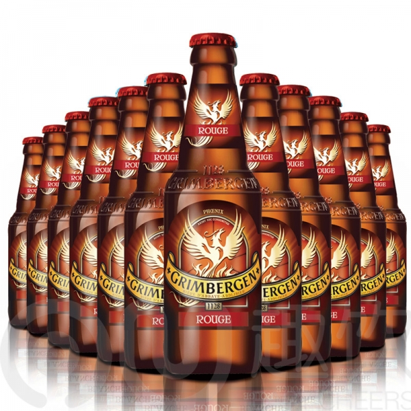 [精酿啤酒]法国格林堡胭脂红色啤酒330ml