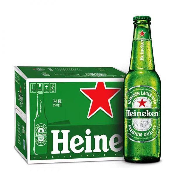Heineken荷兰原装进口喜力啤酒玻璃瓶 330ml*24