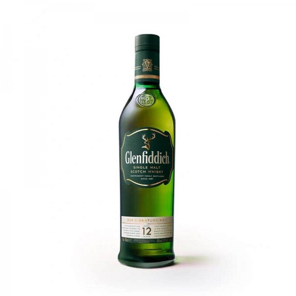 进口洋酒 格兰菲迪12年单一麦芽纯麦威士忌 40度Glenfiddich