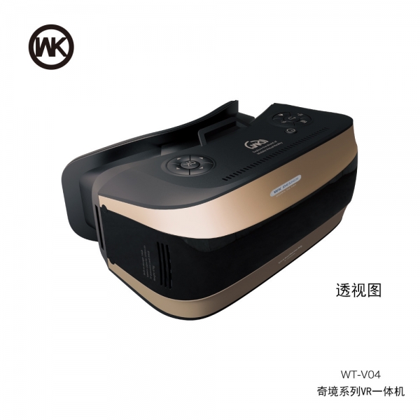 WK潮牌 虚拟现实智能3D眼镜1080P VR一体机360度全景8核奇境