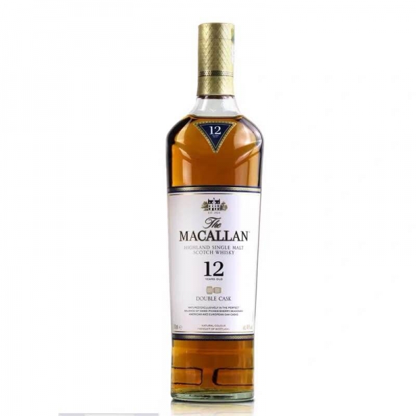 英国麦卡伦12年单一麦芽苏格兰威士忌双雪莉桶蓝钻洋酒